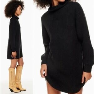 Aritzia Wilfred‎ Montpellier Sweater Dress XS Black MSRP$178